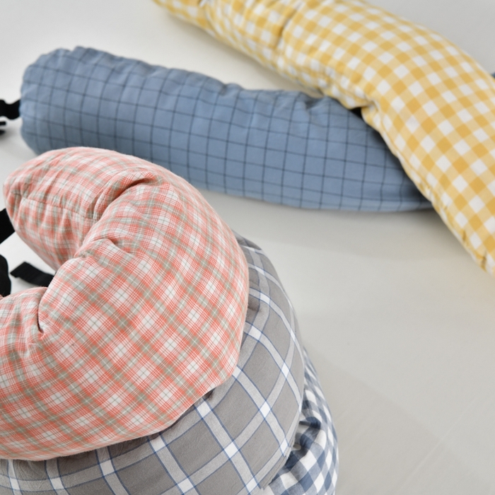 91家纺网 家纺一手货源 找家纺 （总）枕芯真意 2025新款全棉色织碎乳胶u型枕