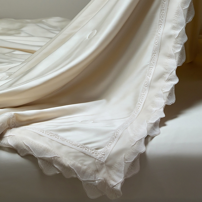 91家纺网 家纺一手货源 找家纺 淼铭家纺 2025新款莱赛尔夏被四件套-黛莉丝系列 黛莉丝-金