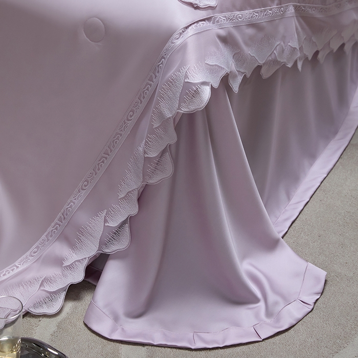 91家纺网 家纺一手货源 找家纺 淼铭家纺 2025新款莱赛尔夏被四件套-黛莉丝系列 黛莉丝-紫