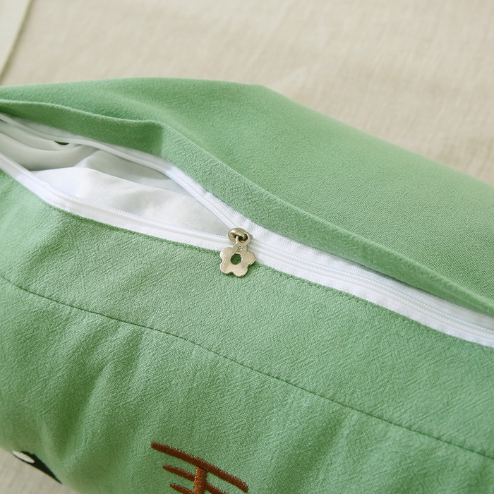 91家纺网 家纺一手货源 找家纺 梦叶草 2025新款卡通小虎荞麦枕头荞麦枕芯护颈枕头 卡通小虎荞麦枕-绿色30*50cm