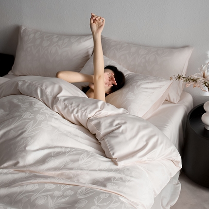 91家纺网 家纺一手货源 找家纺 （总）亿梵家居 2025新款高端A类长绒棉四件套全棉提花轻奢全棉四件套