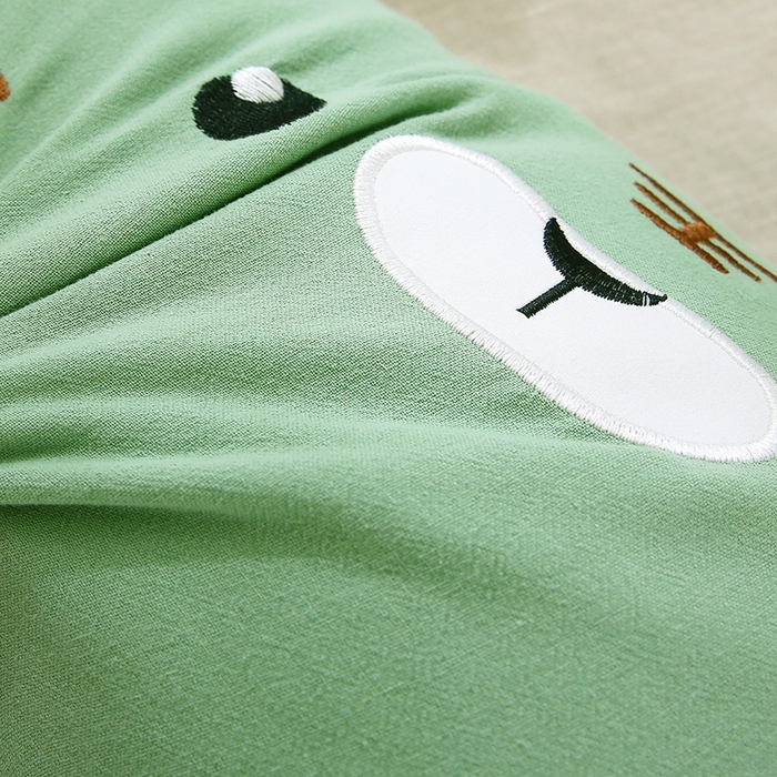 91家纺网 家纺一手货源 找家纺 梦叶草 2025新款卡通小虎荞麦枕头荞麦枕芯护颈枕头 卡通小虎荞麦枕-绿色30*50cm