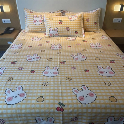 91家纺网 家纺一手货源 找家纺 （总）仟网汇 2025老粗布蕾丝花边三件套（无纺布手提包装）