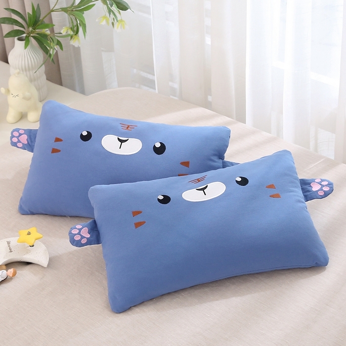 91家纺网 家纺一手货源 找家纺 （总）梦叶草 2025新款卡通小虎荞麦枕头荞麦枕芯护颈枕头