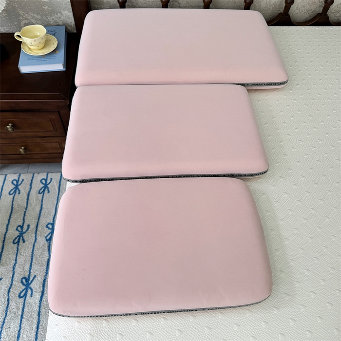 91家纺网 家纺一手货源 找家纺 （总）昕科 2025新款豆芙深睡记忆棉亲子枕-实拍-零压生物基记忆棉儿童枕头记忆棉学生枕生物基成人枕芯