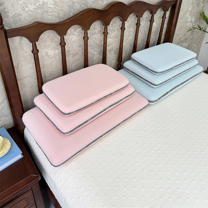 91家纺网 家纺一手货源 找家纺 （总）昕科 2025新款豆芙深睡记忆棉亲子枕-实拍-零压生物基记忆棉儿童枕头记忆棉学生枕生物基成人枕芯