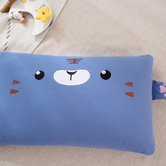 91家纺网 家纺一手货源 找家纺 （总）梦叶草 2025新款卡通小虎荞麦枕头荞麦枕芯护颈枕头