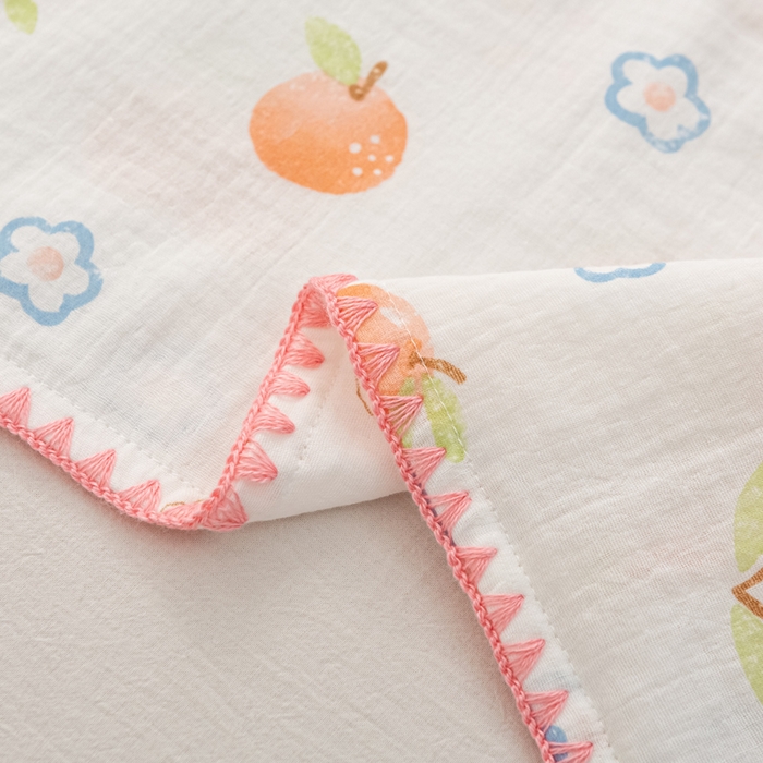 91家纺网 家纺一手货源 找家纺 萌番宝 2025春夏新款纯棉A类全棉纯棉皱皱双层纱枕套工艺枕套儿童学生成人枕套单枕套 乐意李