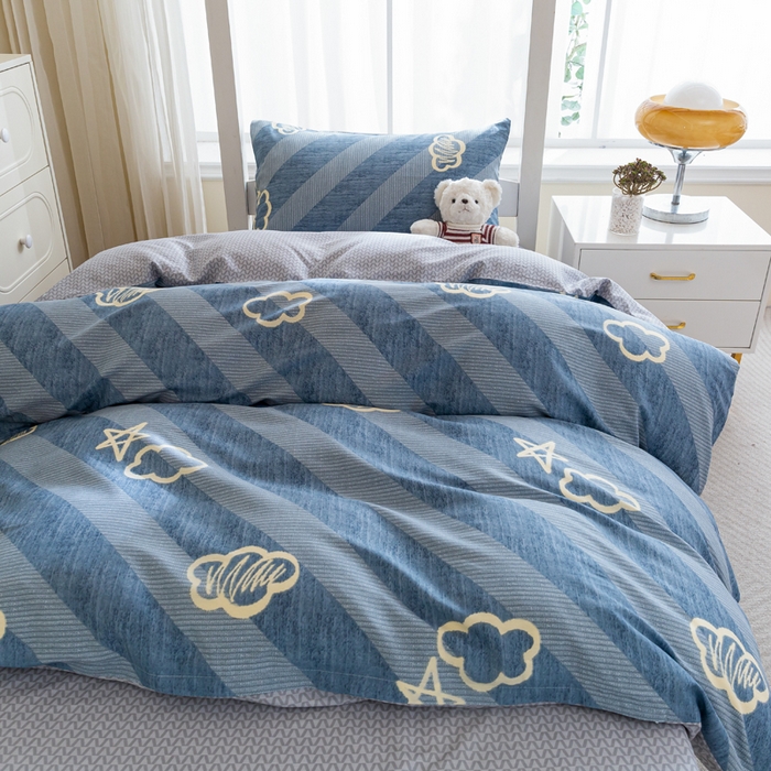 91家纺网 家纺一手货源 找家纺 简冠家纺 2025新款全棉学生三件套宿舍三件套纯棉学生床垫羽丝绒被子被芯 芸韵时空