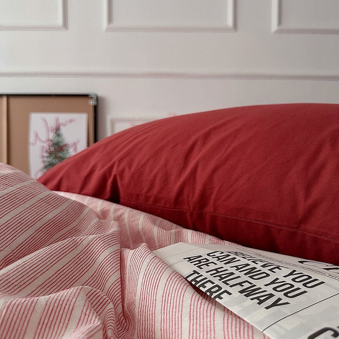 91家纺网 家纺一手货源 找家纺 （总）柚可家居 2025新款全棉色织水洗棉四件套-