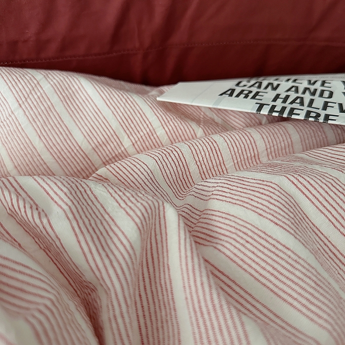 91家纺网 家纺一手货源 找家纺 （总）柚可家居 2025新款全棉色织水洗棉四件套-