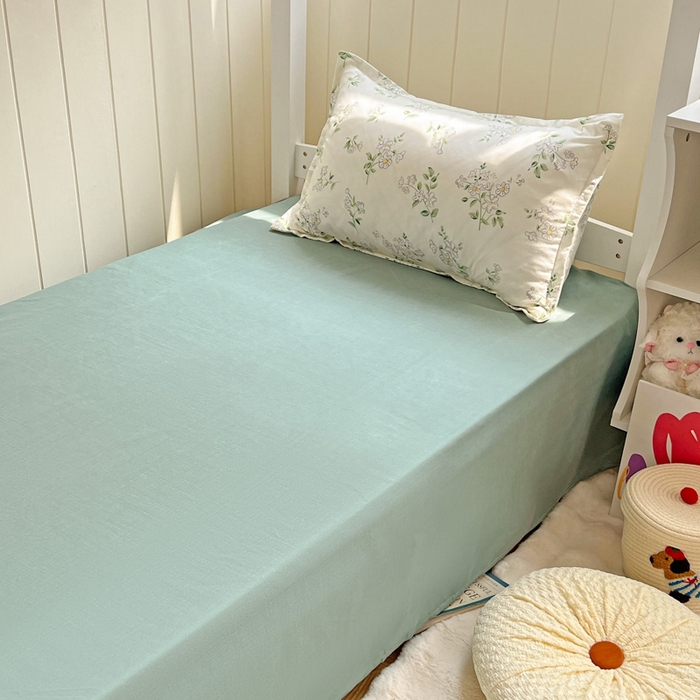 91家纺网 家纺一手货源 找家纺 朵朵2025新款芦荟棉学生床四件套 寻香