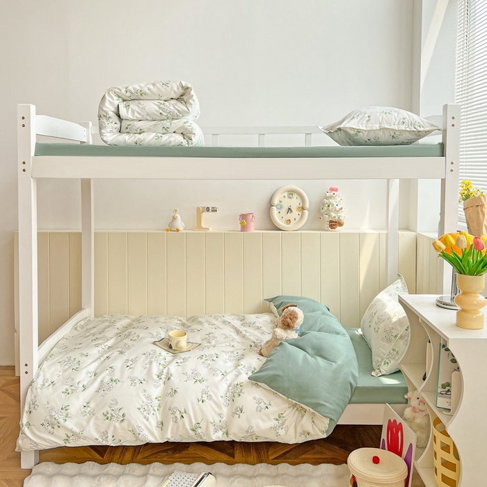 91家纺网 家纺一手货源 找家纺 朵朵2025新款芦荟棉学生床四件套 寻香