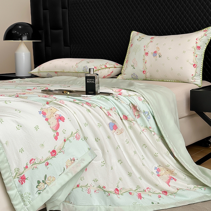 91家纺网 家纺一手货源 找家纺 （总）洁柔2025新款冰凉夏凉被