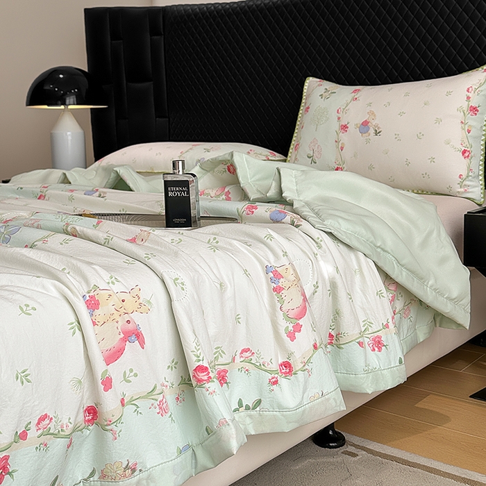 91家纺网 家纺一手货源 找家纺 洁柔2025新款冰凉夏凉被 萌花小铺