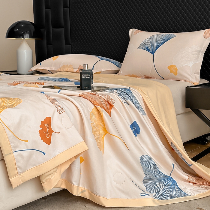 洁柔2025新款冰凉夏凉被 杏叶流光