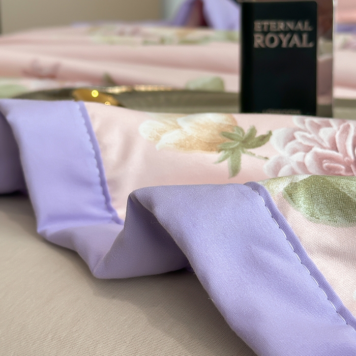 91家纺网 家纺一手货源 找家纺 洁柔2025新款冰凉夏凉被 紫韵曼香