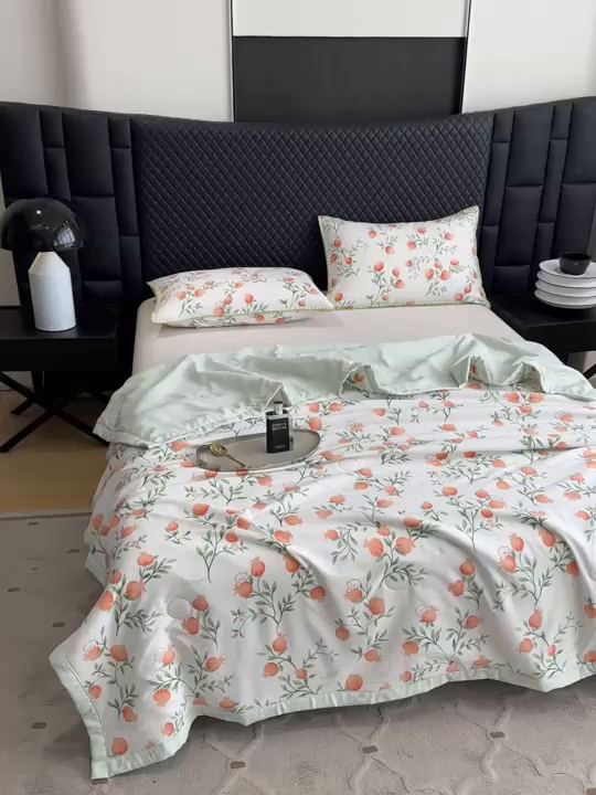 91家纺网 家纺一手货源 找家纺 洁柔2025新款冰凉夏凉被 萌花小铺