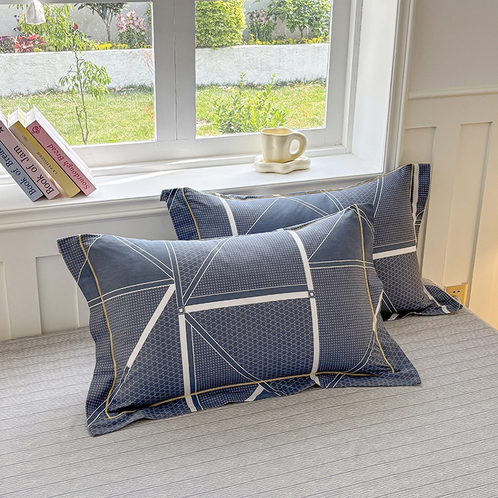 91家纺网 家纺一手货源 找家纺 宇彬家纺 2025直播新款13070全棉纯棉印花床单床笠款四件套和单被套一字绣工艺款 一字绣 空间