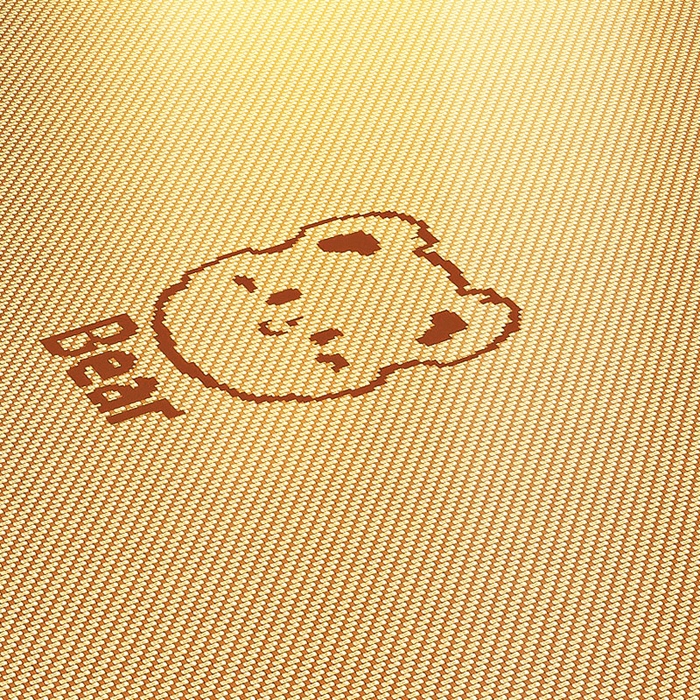 91家纺网 家纺一手货源 找家纺 （总）阿牛席业 2025春夏新款抑菌冰藤席凉席席子-甜蜜熊