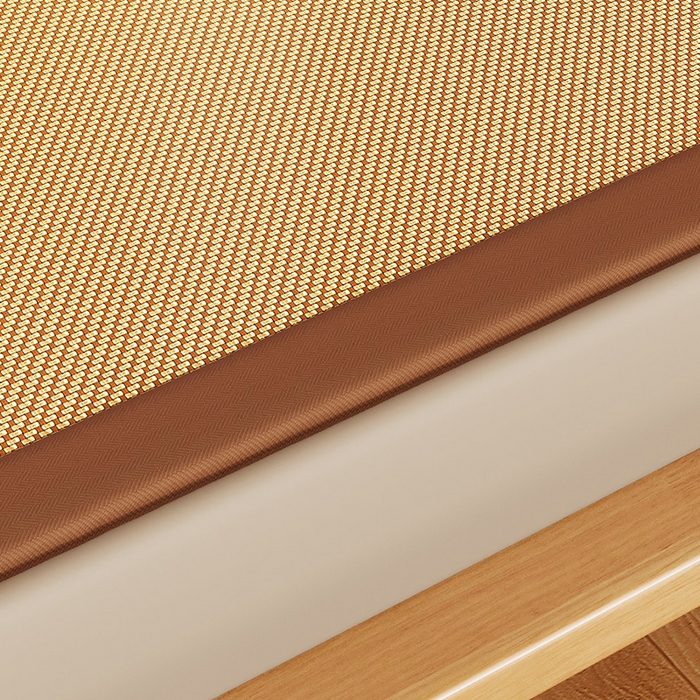 91家纺网 家纺一手货源 找家纺 （总）阿牛席业 2025春夏新款抑菌冰藤席凉席席子-甜蜜熊