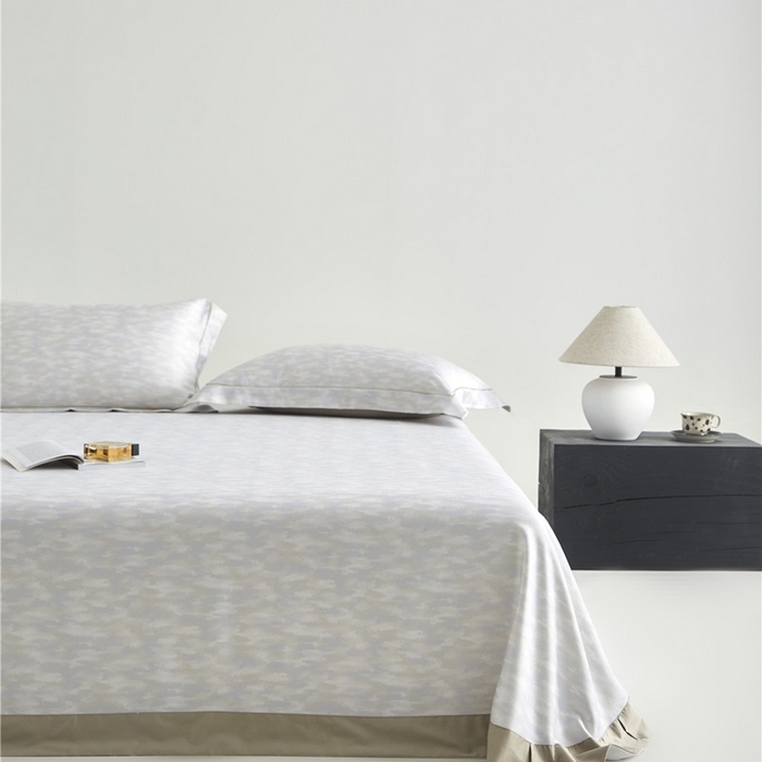 91家纺网 家纺一手货源 找家纺 沐白家居2025新款竹纤维+天丝软凉席三件套 彩云间