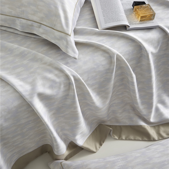 91家纺网 家纺一手货源 找家纺 沐白家居2025新款竹纤维+天丝软凉席三件套 彩云间