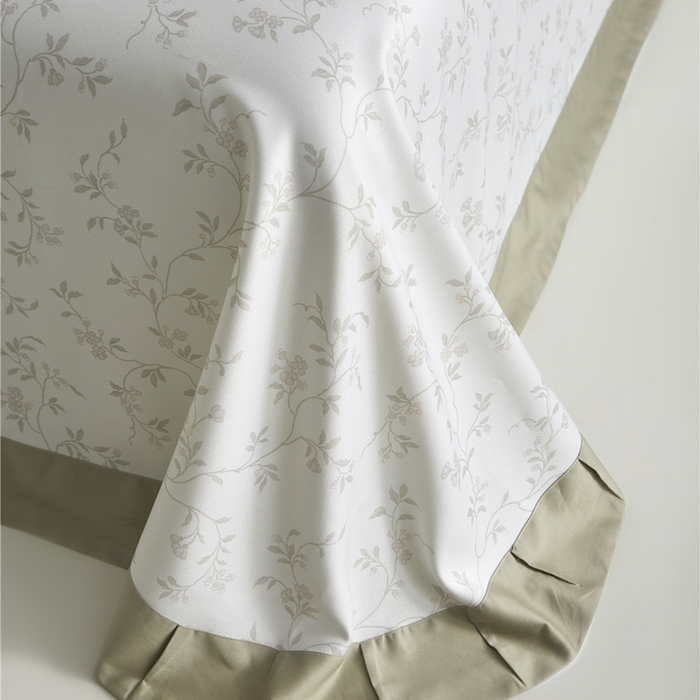 91家纺网 家纺一手货源 找家纺 沐白家居2025新款竹纤维+天丝软凉席三件套 花间梦语