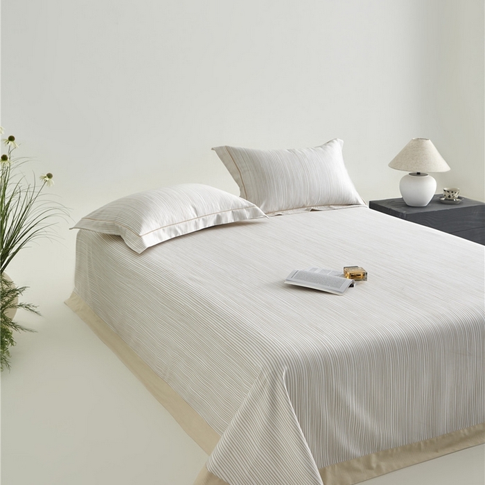 91家纺网 家纺一手货源 找家纺 沐白家居2025新款竹纤维+天丝软凉席三件套 流畅