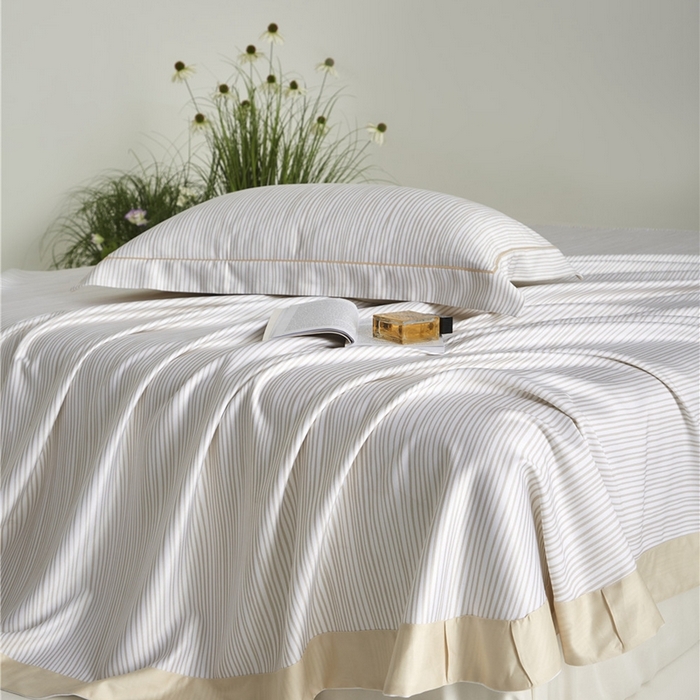 91家纺网 家纺一手货源 找家纺 沐白家居2025新款竹纤维+天丝软凉席三件套 流畅