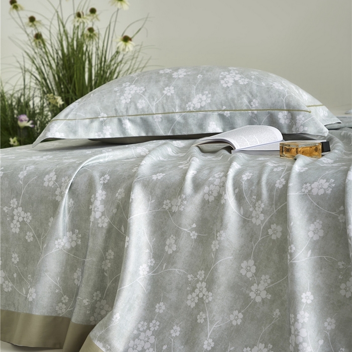 91家纺网 家纺一手货源 找家纺 沐白家居2025新款竹纤维+天丝软凉席三件套 清风