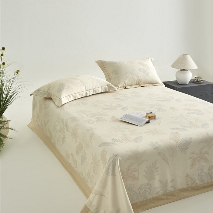 91家纺网 家纺一手货源 找家纺 沐白家居2025新款竹纤维+天丝软凉席三件套 一帘幽梦