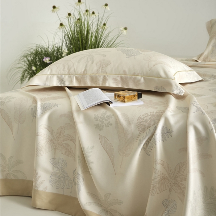 91家纺网 家纺一手货源 找家纺 沐白家居2025新款竹纤维+天丝软凉席三件套 一帘幽梦