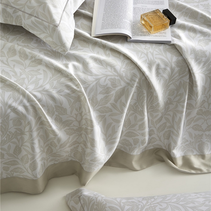 91家纺网 家纺一手货源 找家纺 沐白家居2025新款竹纤维+天丝软凉席三件套 幽香--浅卡其