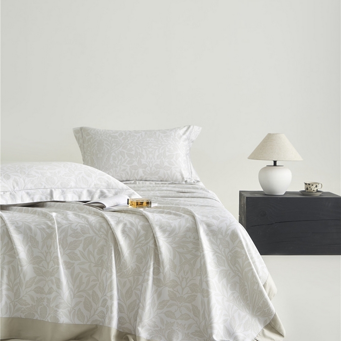 91家纺网 家纺一手货源 找家纺 沐白家居2025新款竹纤维+天丝软凉席三件套 幽香--浅卡其