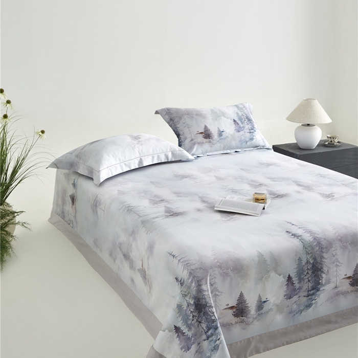 91家纺网 家纺一手货源 找家纺 沐白家居2025新款竹纤维+天丝软凉席三件套 云梦