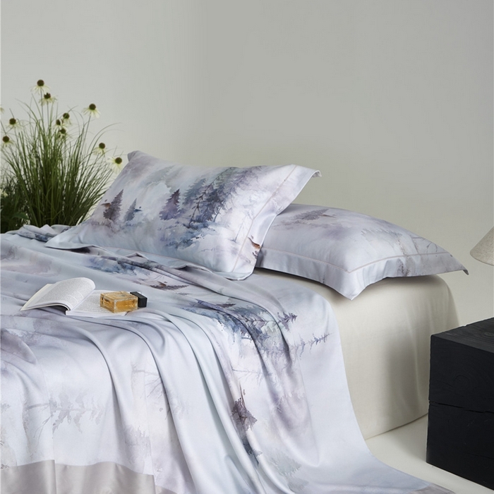 91家纺网 家纺一手货源 找家纺 沐白家居2025新款竹纤维+天丝软凉席三件套 云梦