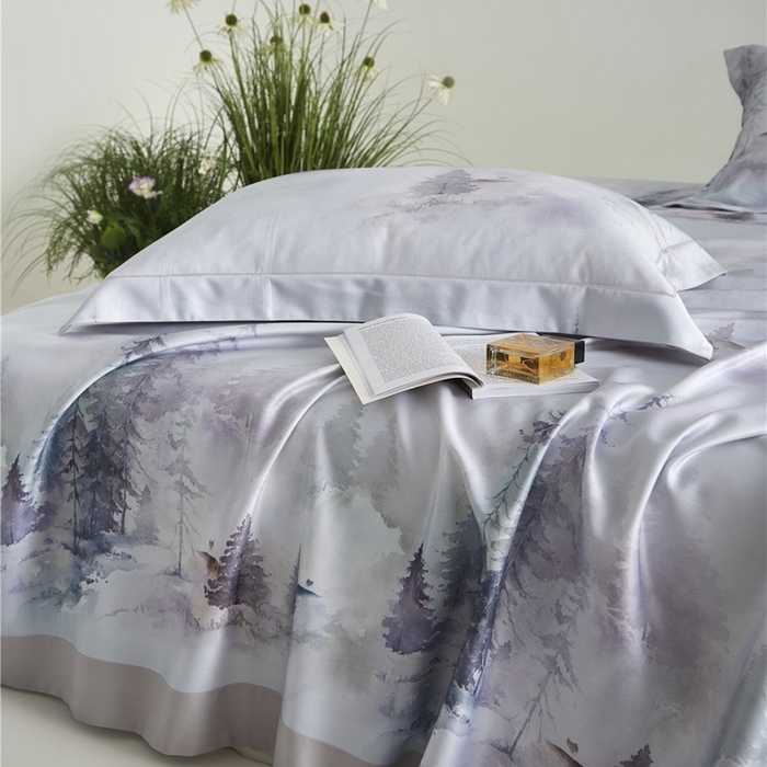 91家纺网 家纺一手货源 找家纺 沐白家居2025新款竹纤维+天丝软凉席三件套 云梦