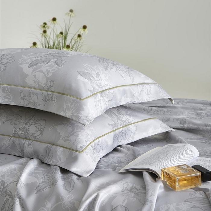 91家纺网 家纺一手货源 找家纺 沐白家居2025新款竹纤维+天丝软凉席三件套 织梦--奶绿