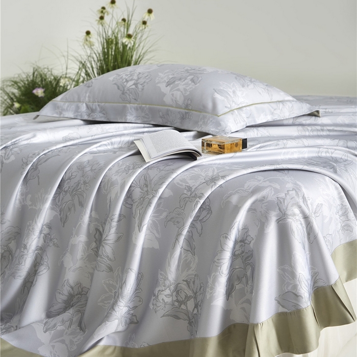 91家纺网 家纺一手货源 找家纺 沐白家居2025新款竹纤维+天丝软凉席三件套 织梦--奶绿