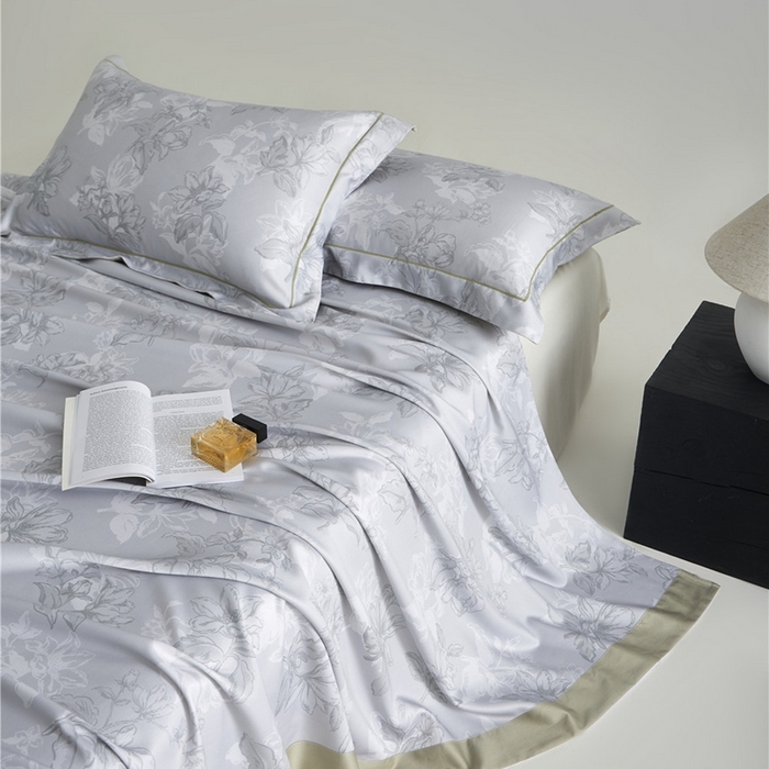 91家纺网 家纺一手货源 找家纺 沐白家居2025新款竹纤维+天丝软凉席三件套 织梦--奶绿