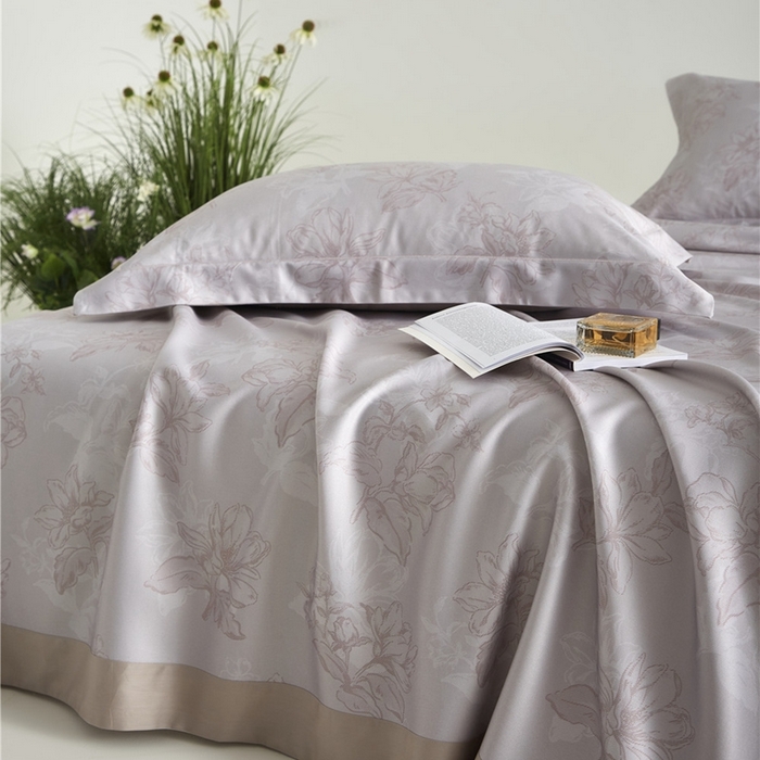 91家纺网 家纺一手货源 找家纺 沐白家居2025新款竹纤维+天丝软凉席三件套 织梦--浅豆沙