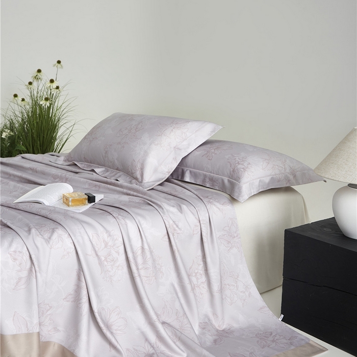 91家纺网 家纺一手货源 找家纺 沐白家居2025新款竹纤维+天丝软凉席三件套 织梦--浅豆沙