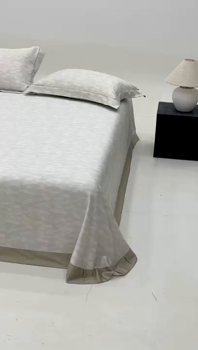 91家纺网 家纺一手货源 找家纺 沐白家居2025新款竹纤维+天丝软凉席三件套 彩云间