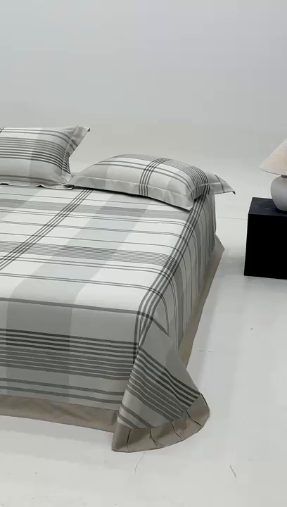 91家纺网 家纺一手货源 找家纺 沐白家居2025新款竹纤维+天丝软凉席三件套 格调