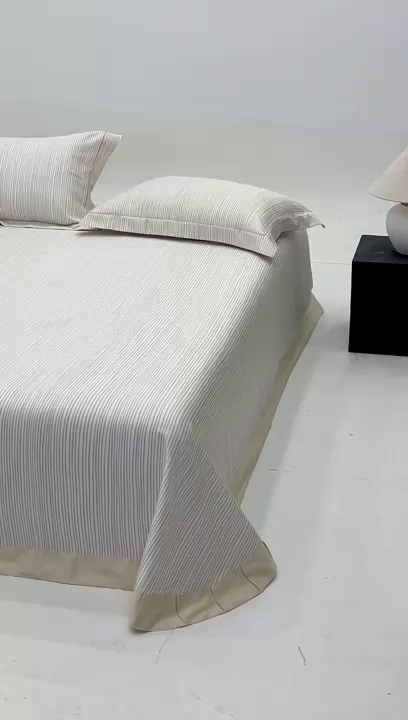 91家纺网 家纺一手货源 找家纺 沐白家居2025新款竹纤维+天丝软凉席三件套 流畅