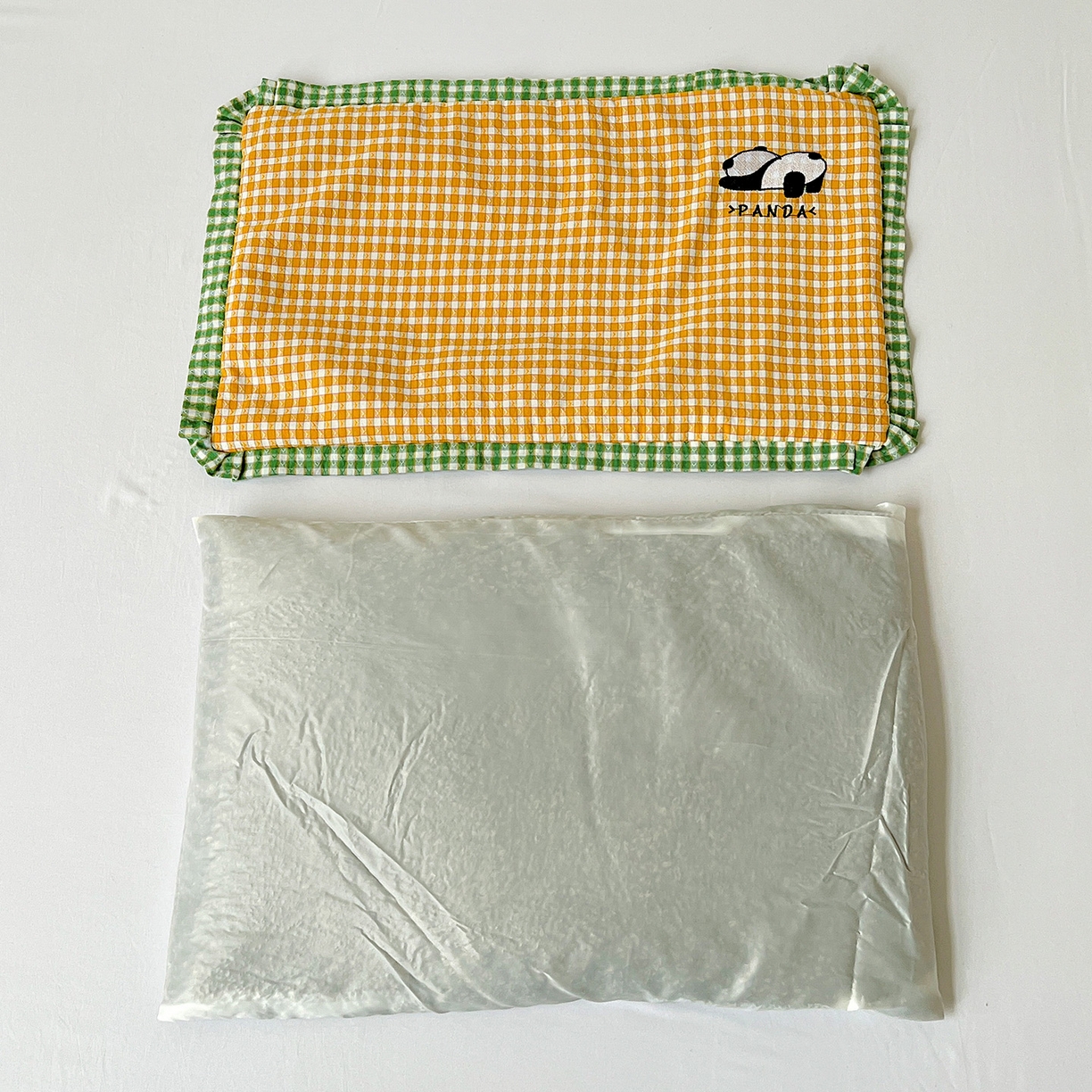 91家纺网 家纺一手货源 找家纺 （总）卓昌枕芯 2025春夏新款全棉双拼刺绣荞麦壳枕头pp棉枕芯