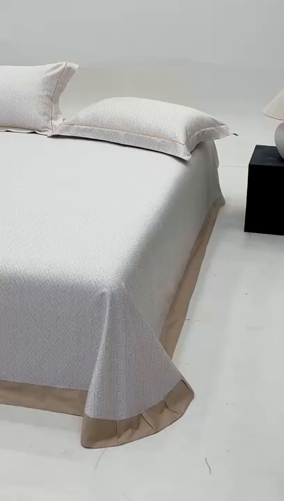 91家纺网 家纺一手货源 找家纺 沐白家居2025新款竹纤维+天丝软凉席三件套 雅致