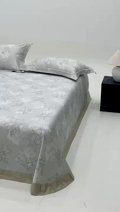 91家纺网 家纺一手货源 找家纺 沐白家居2025新款竹纤维+天丝软凉席三件套 织梦--奶绿