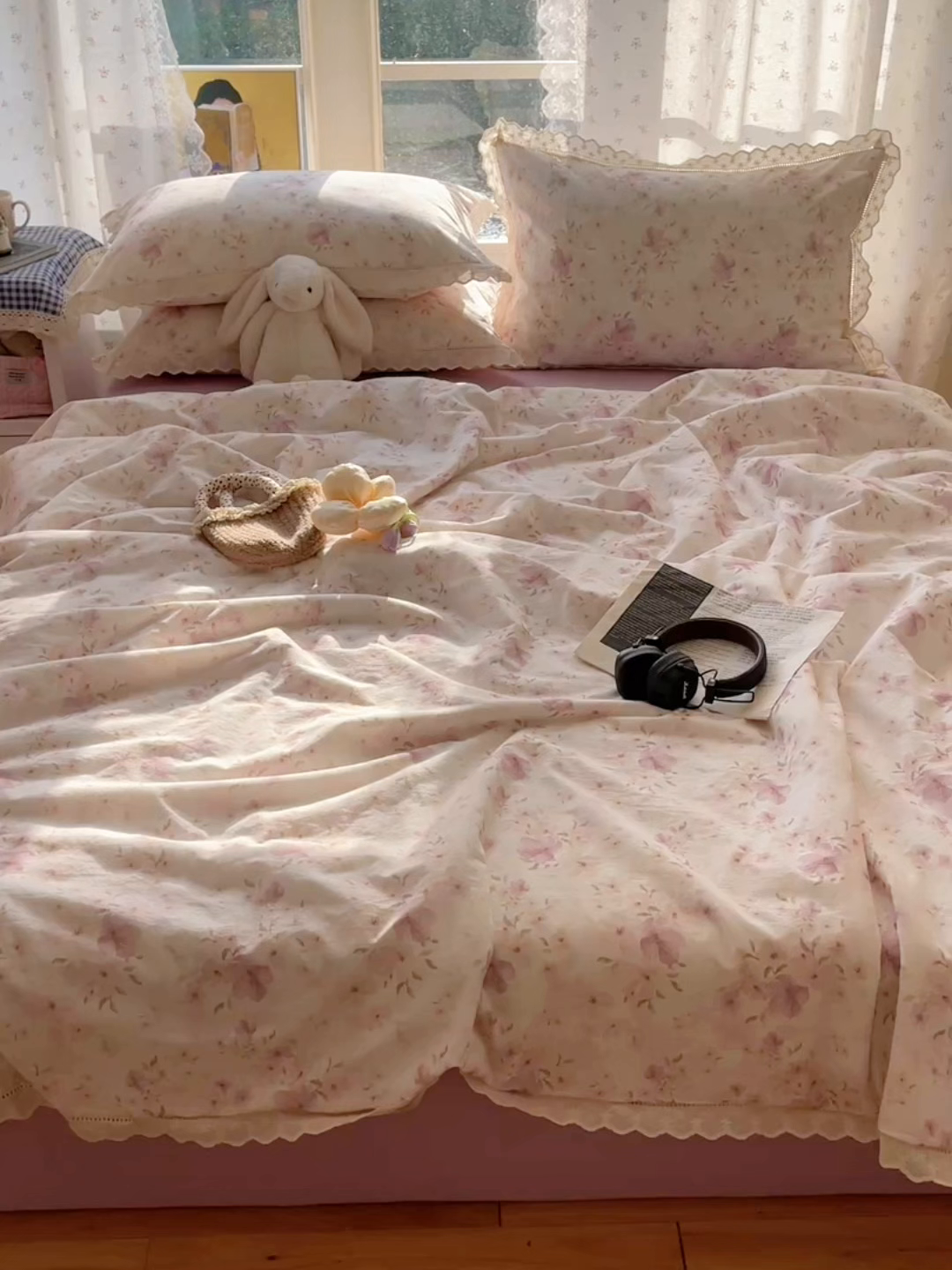 91家纺网 家纺一手货源 找家纺 爱彼家纺 2025夏季新款镂空水洗棉夏被 镂空夏被-露红烟紫